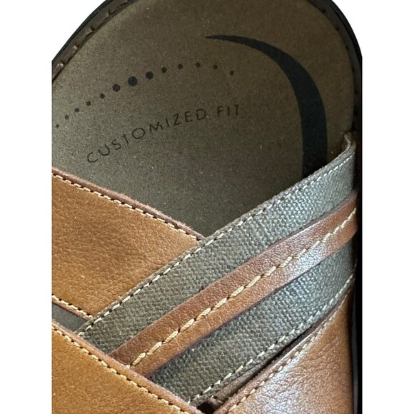 Abeo Bio-System Men\'s Brown Leather Slip-On Sz 11 Sandals With Arch Support main image 3